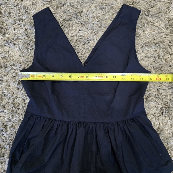 J Crew Always Blue Peplum Tank Top Size 0P - Picture 8 of 8